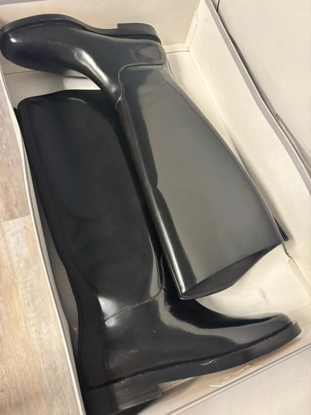 NEW Everlane Fall Classic The Riding Boot Black Patent